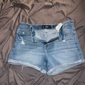 Hollister Women's Blue Denim Shorts